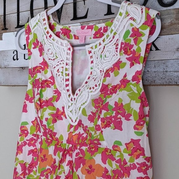 Lilly Pulitzer Falling For You Tropical Pink Dress - Picture 2 of 10